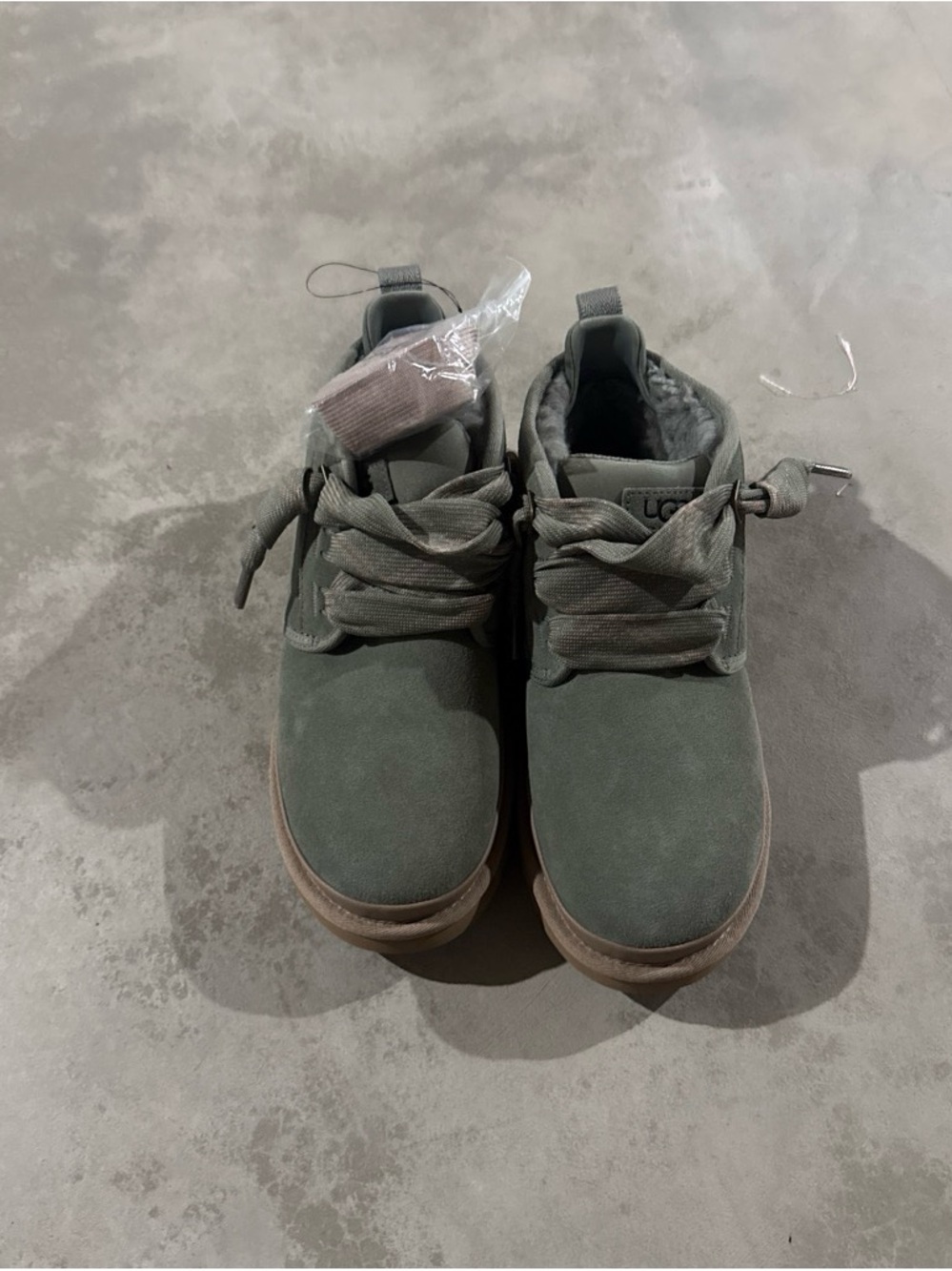 UGG Men's Sneakers in Olive Green with Tan Sole